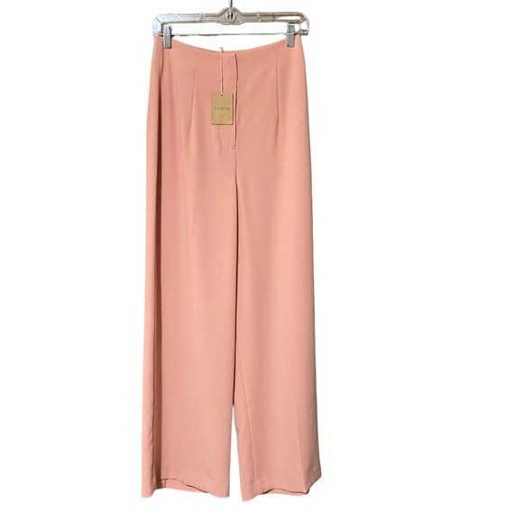 Boden Pants Women’s 4R Rose Pink Girly Femme Wide Leg Crepe High Waist NWT - Picture 3 of 10